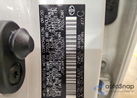 2021 Toyota Prius Special Edition z USA, uszkodzony, nr VIN JTDKAMFU5M3133347